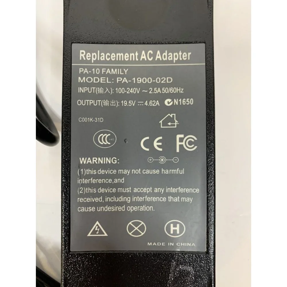 19.5V 4.62A 90W Genuine OEM AC Power Adapter for Dell PA-10 Laptop Charger Cord